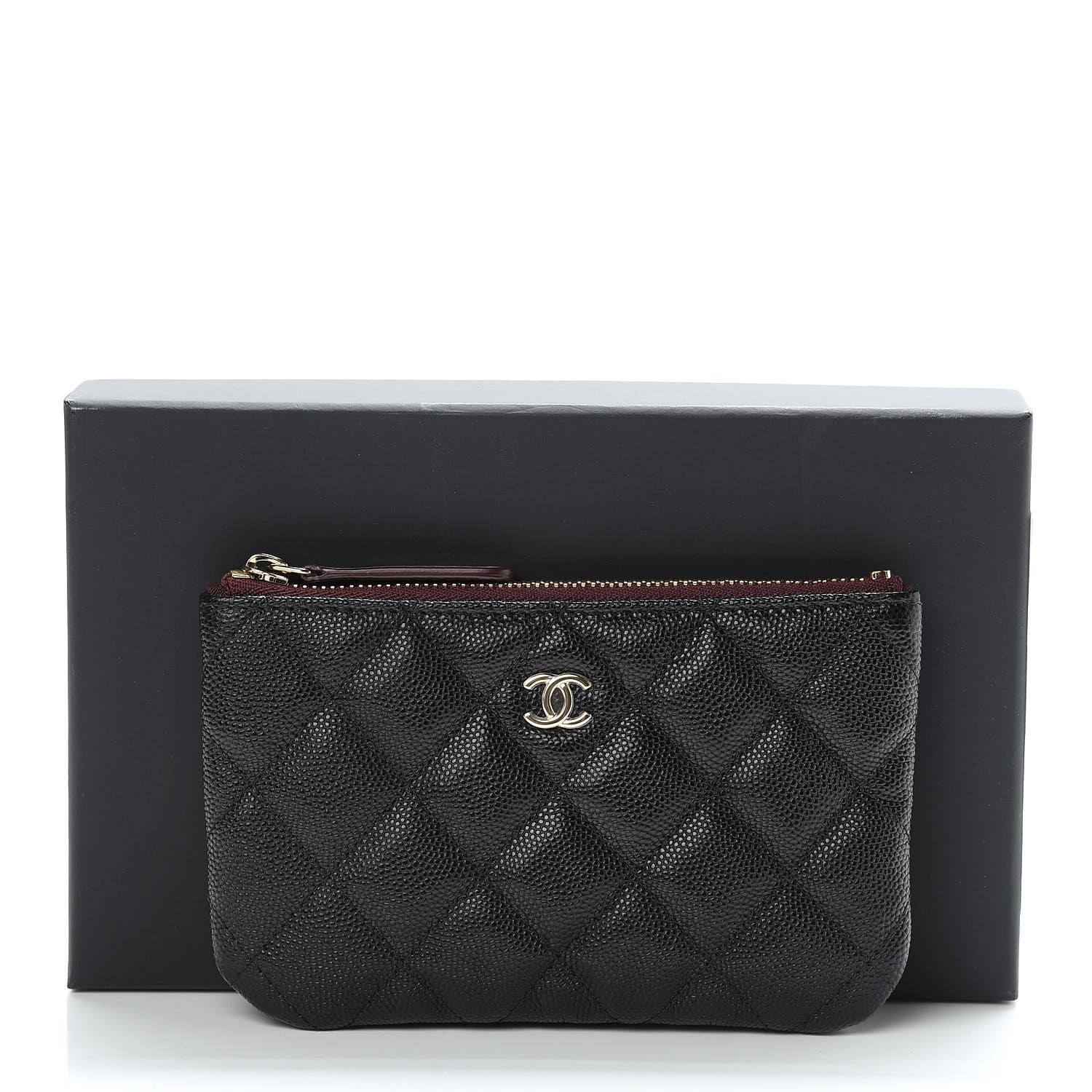 Chanel Caviar Quilted Small Cosmetic Case Black 8 of 8