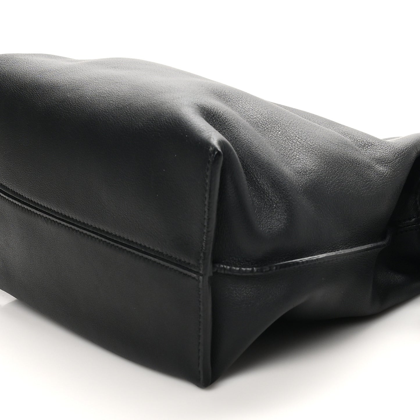 Calfskin Flamenco Knot Bag Black