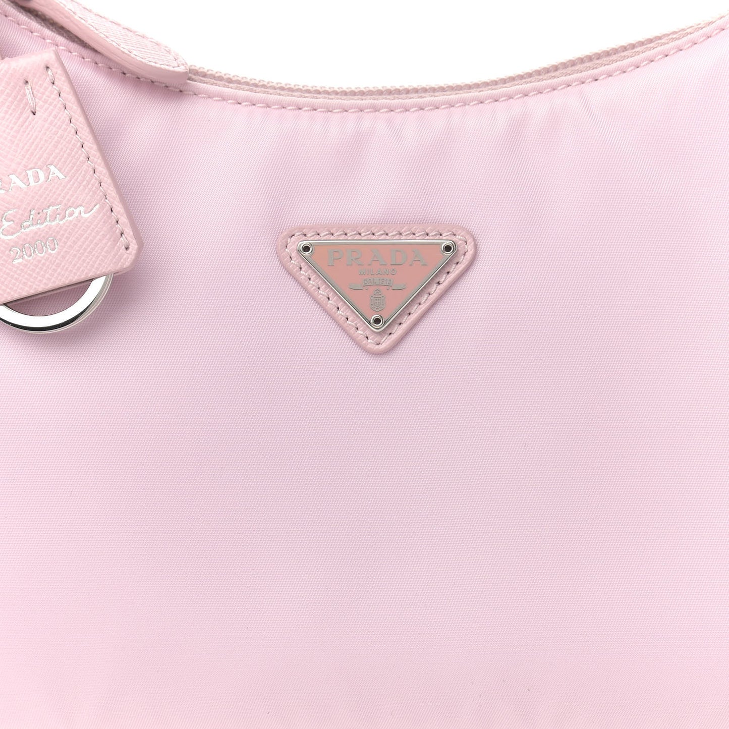 Tessuto Nylon Saffiano Re-Edition 2000 Bag Alabastro