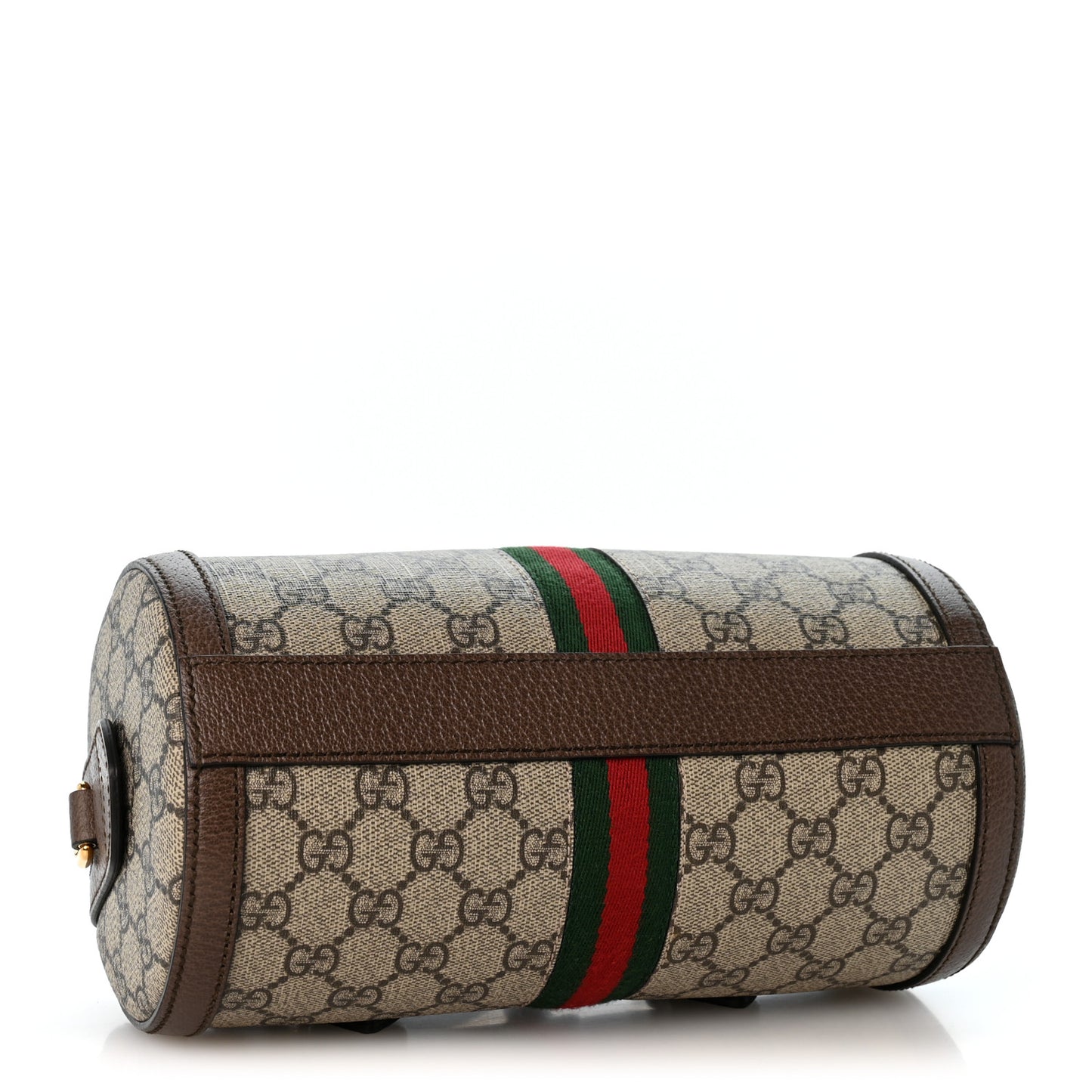 GG Supreme Monogram Web Small Ophidia Boston Bag  Beige New Acero