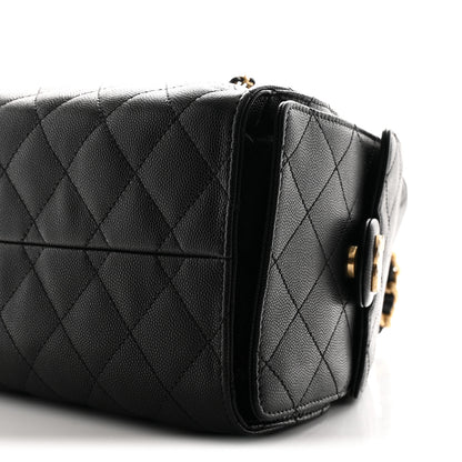 Chanel Caviar Quilted Small Chanel 25 Handbag Black 10 of 11