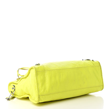 Balenciaga Agneau Classic Silver Hardware City Jaune Fluo 4 of 18