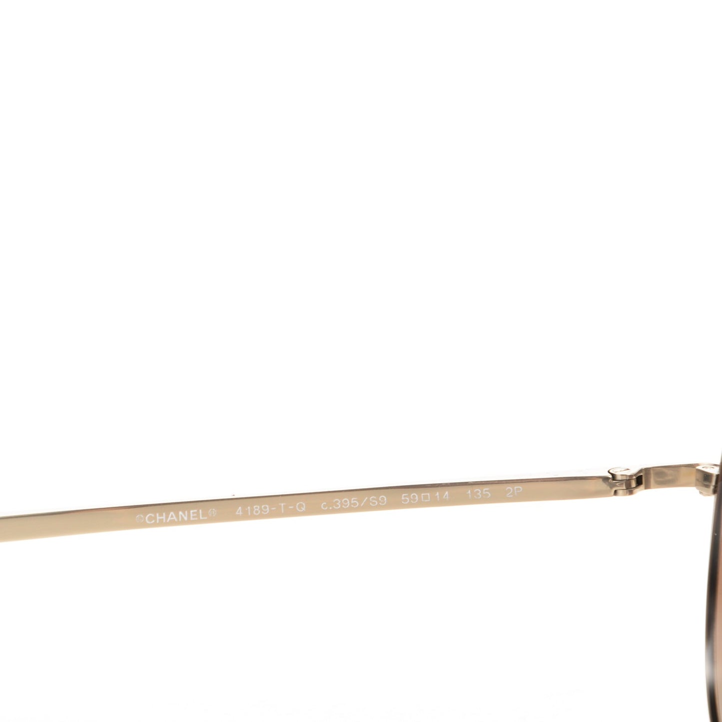 Metal Polarized Aviator CC Sunglasses 4189-T-Q Brown