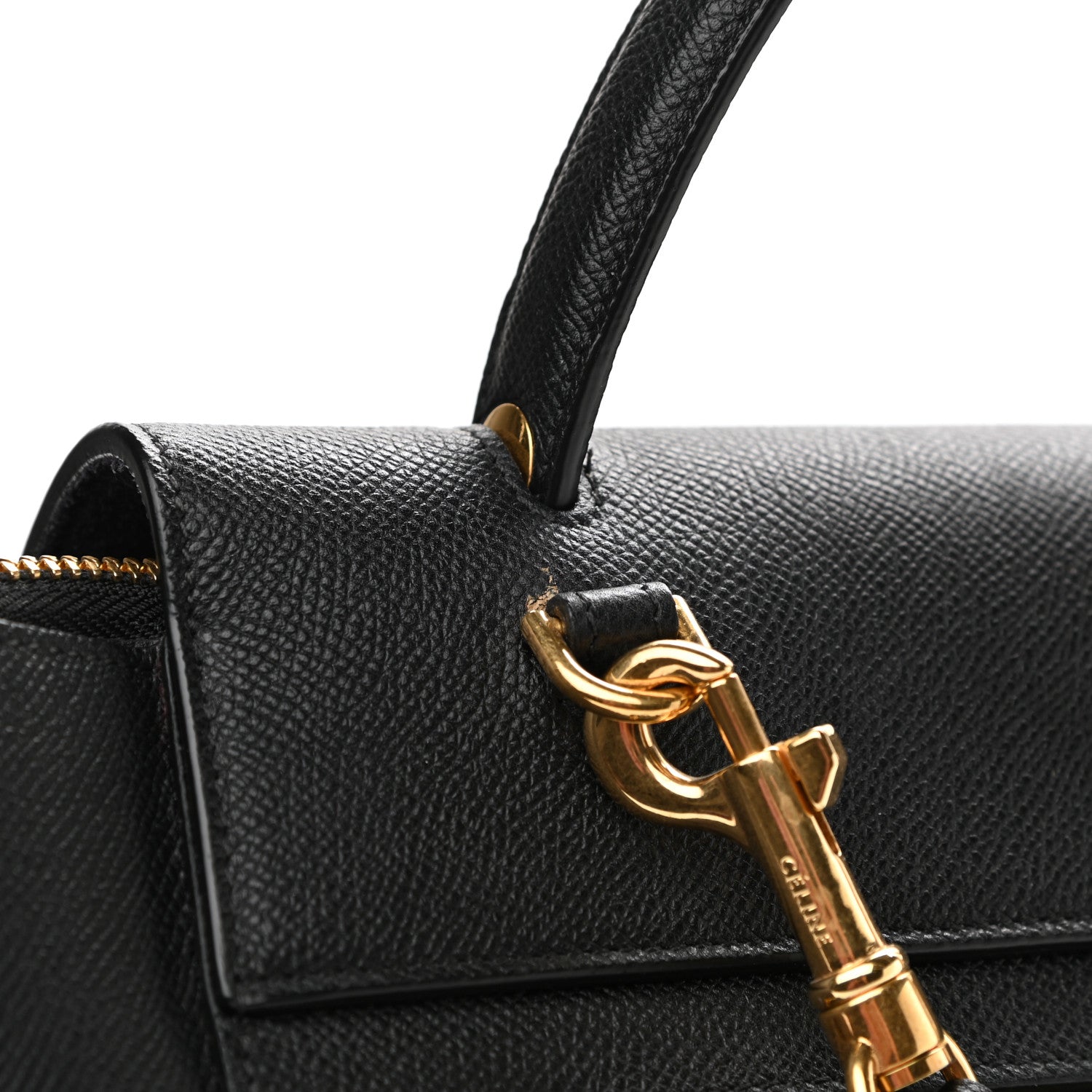 Celine Grained Calfskin Mini Belt Bag Black 11 of 11