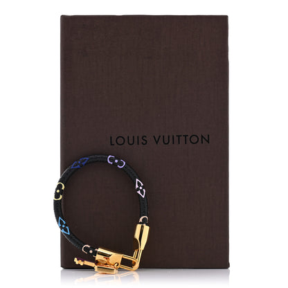 Louis Vuitton Monogram Multicolor Luck It Bracelet 19 Black 6 of 6