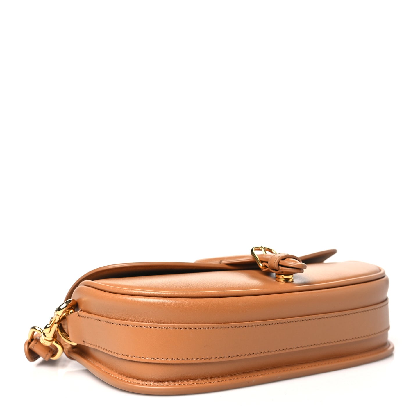 Box Calfskin East West Bobby Bag  Amber