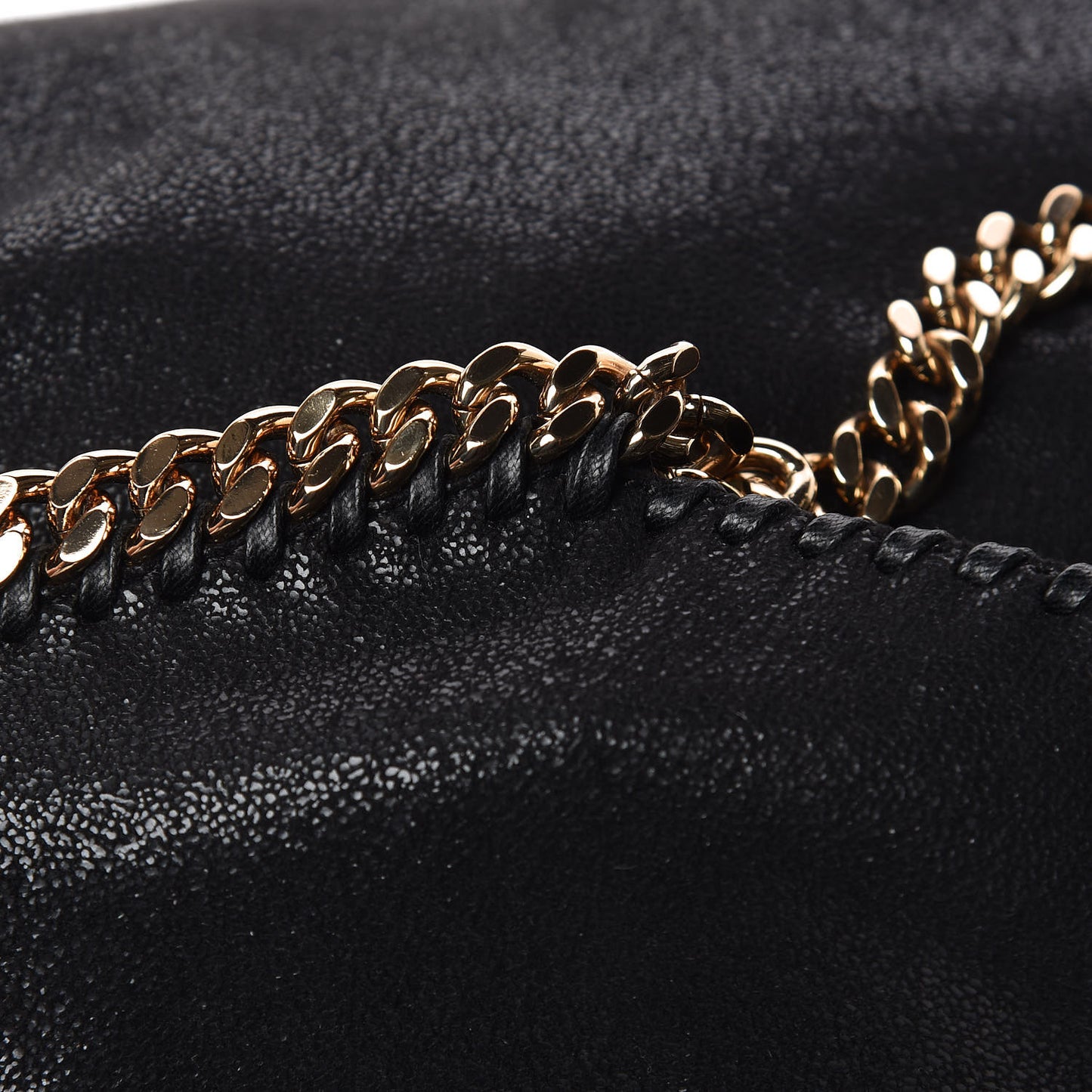 Shaggy Deer Falabella Fold Over Tote Black