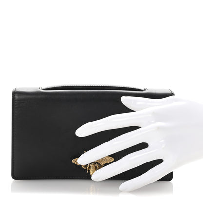 Christian Dior Calfskin Bee Clutch Black 2 of 7
