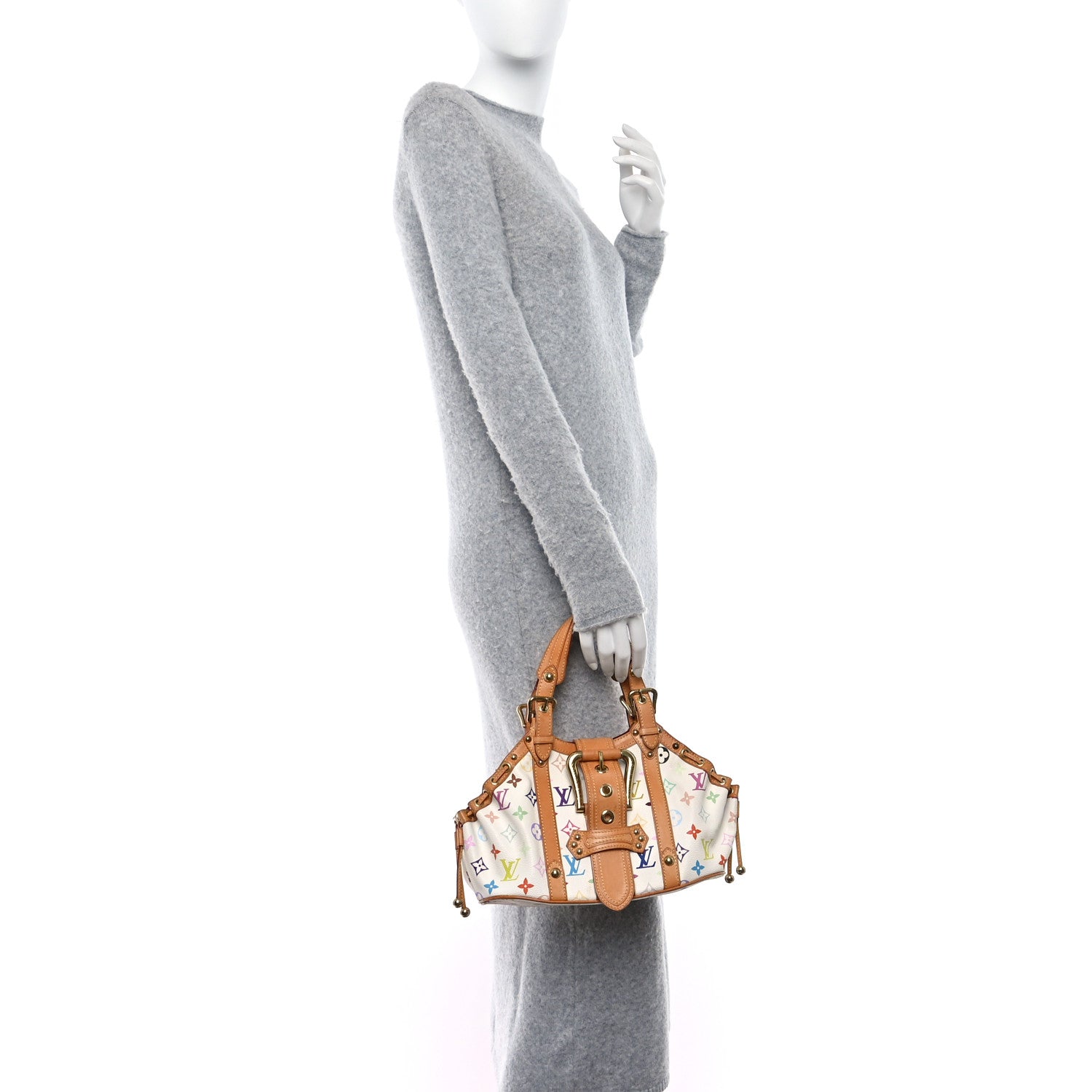 Louis Vuitton Monogram Multicolor Theda GM White 2 of 8