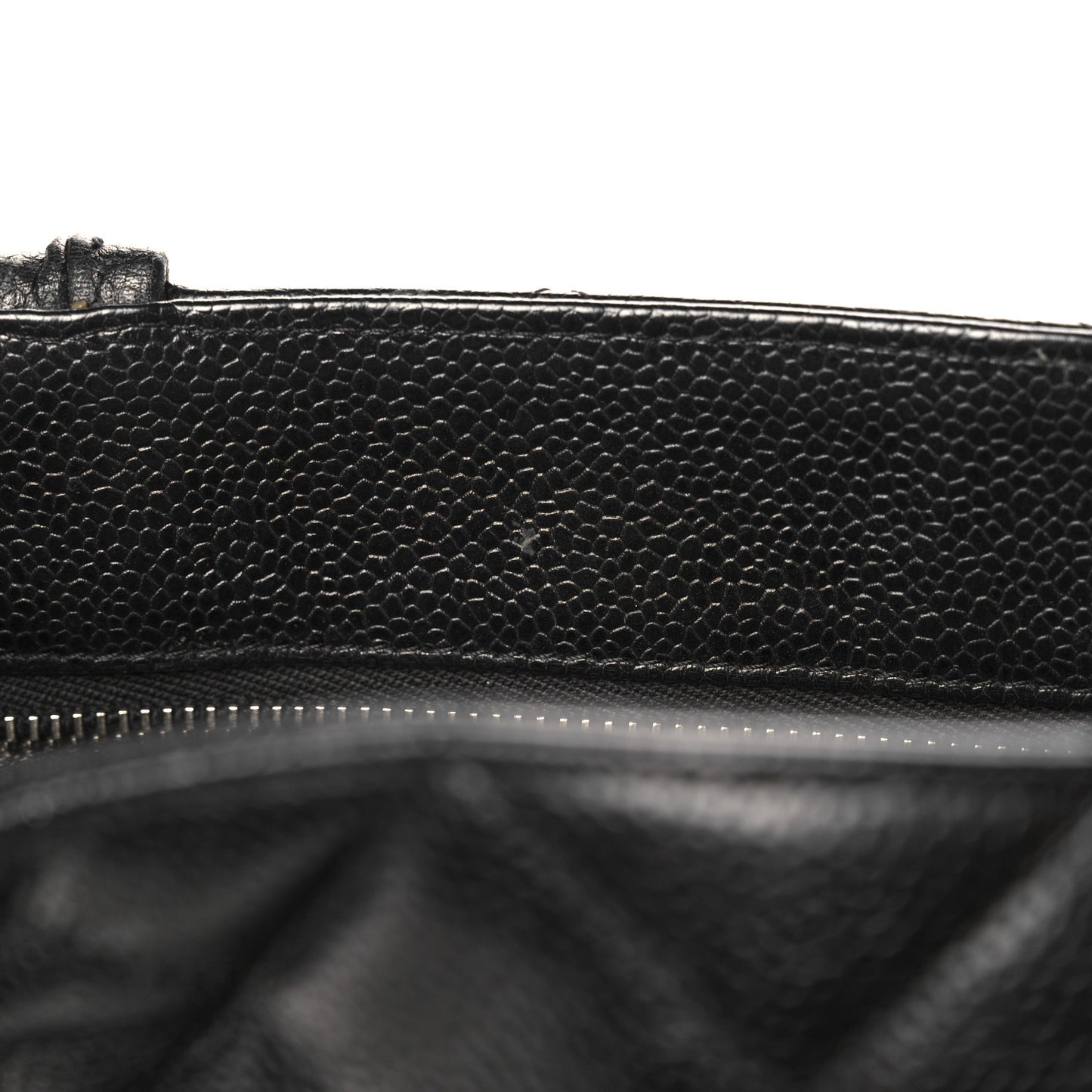 Caviar Quilted Medallion Tote Black