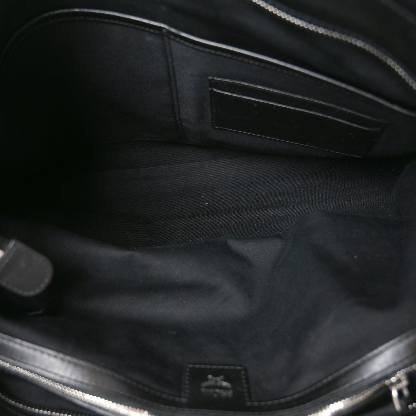 Visetos Anya Zip Top Shopper Tote Black Silver