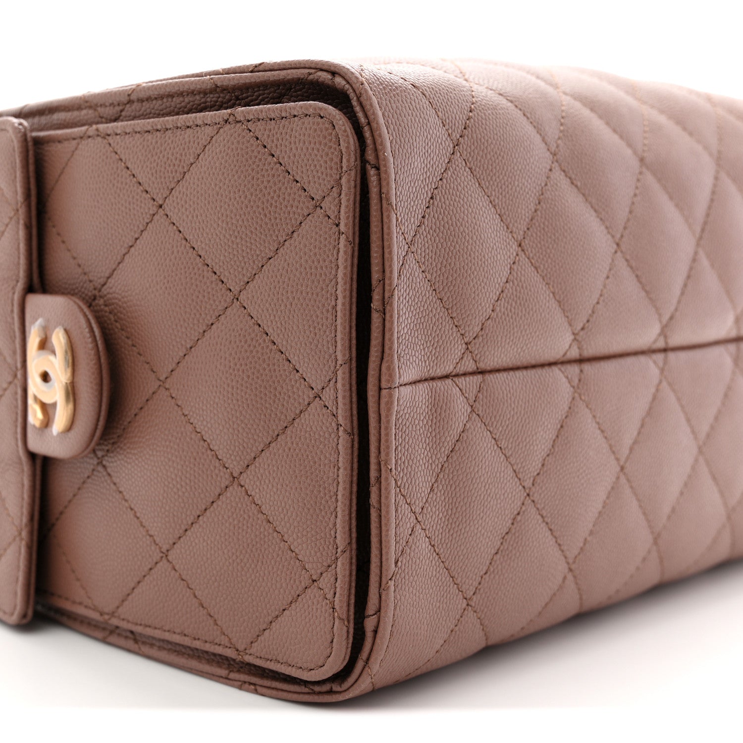 Chanel Caviar Quilted Small Chanel 25 Handbag Brown 9 of 10