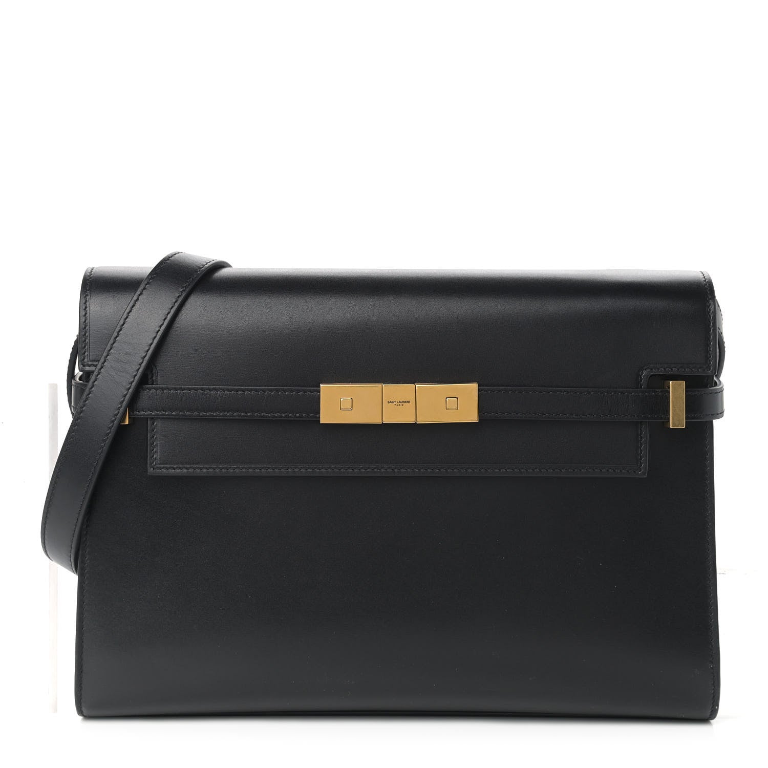 Saint Laurent Smooth Calfskin Manhattan Shoulder Bag Black 1 of 8