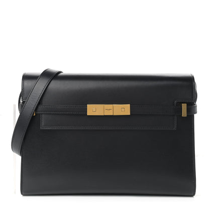 Saint Laurent Smooth Calfskin Manhattan Shoulder Bag Black 1 of 8
