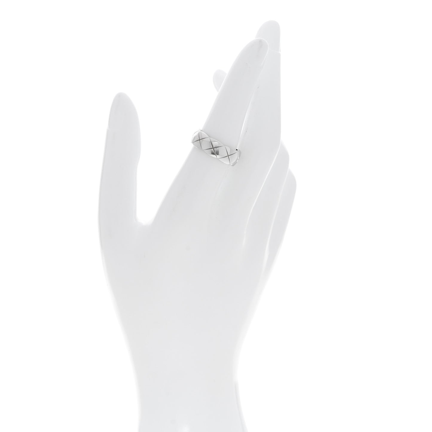 18K White Gold Small Coco Crush Ring 53 6.5