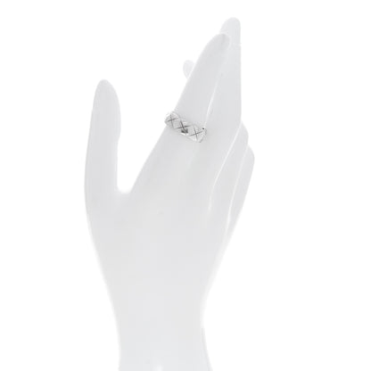 Chanel 18K White Gold Small Coco Crush Ring 53 6.5 2 of 5
