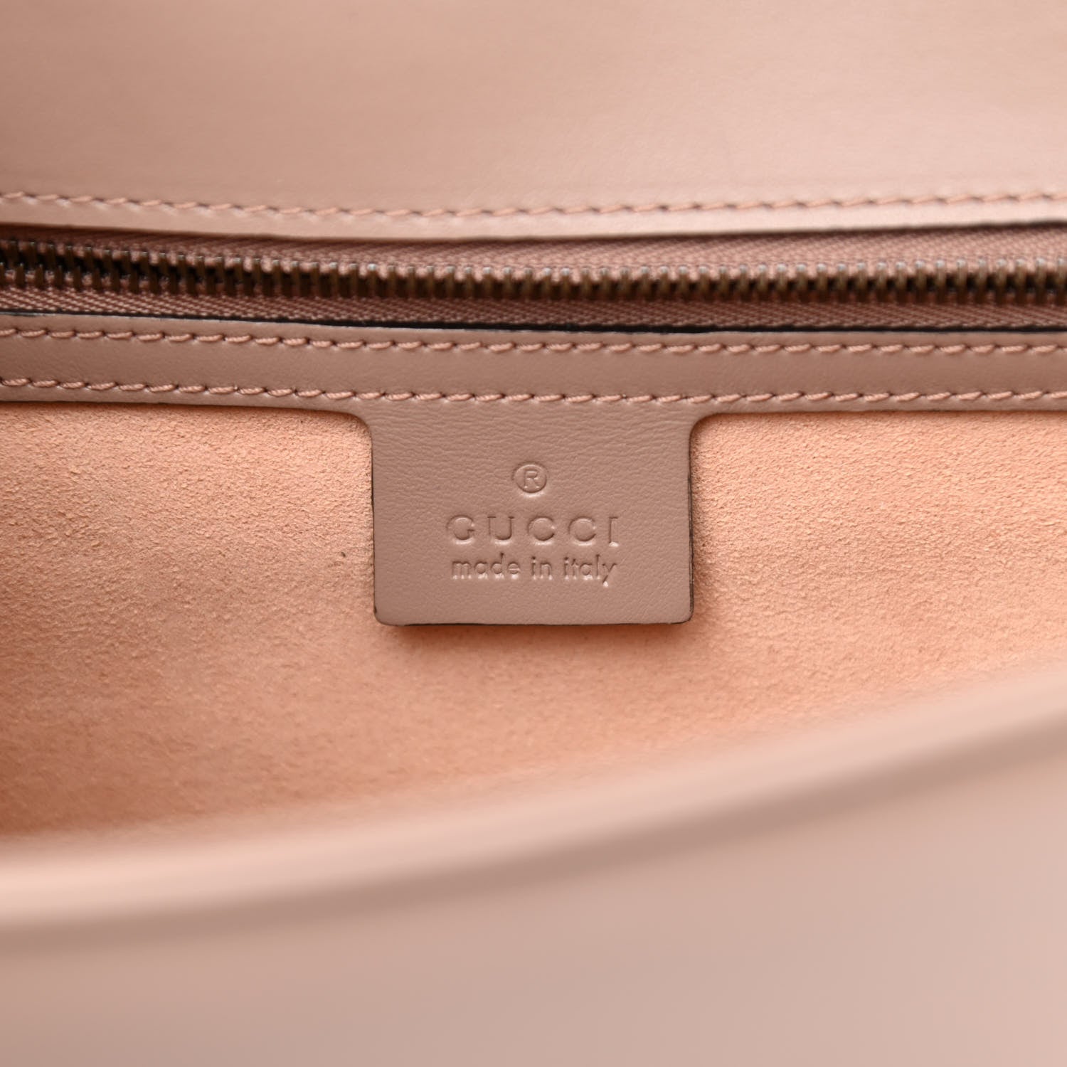 Gucci Calfskin Matelasse GG Marmont Clutch Porcelain Rose 6 of 9