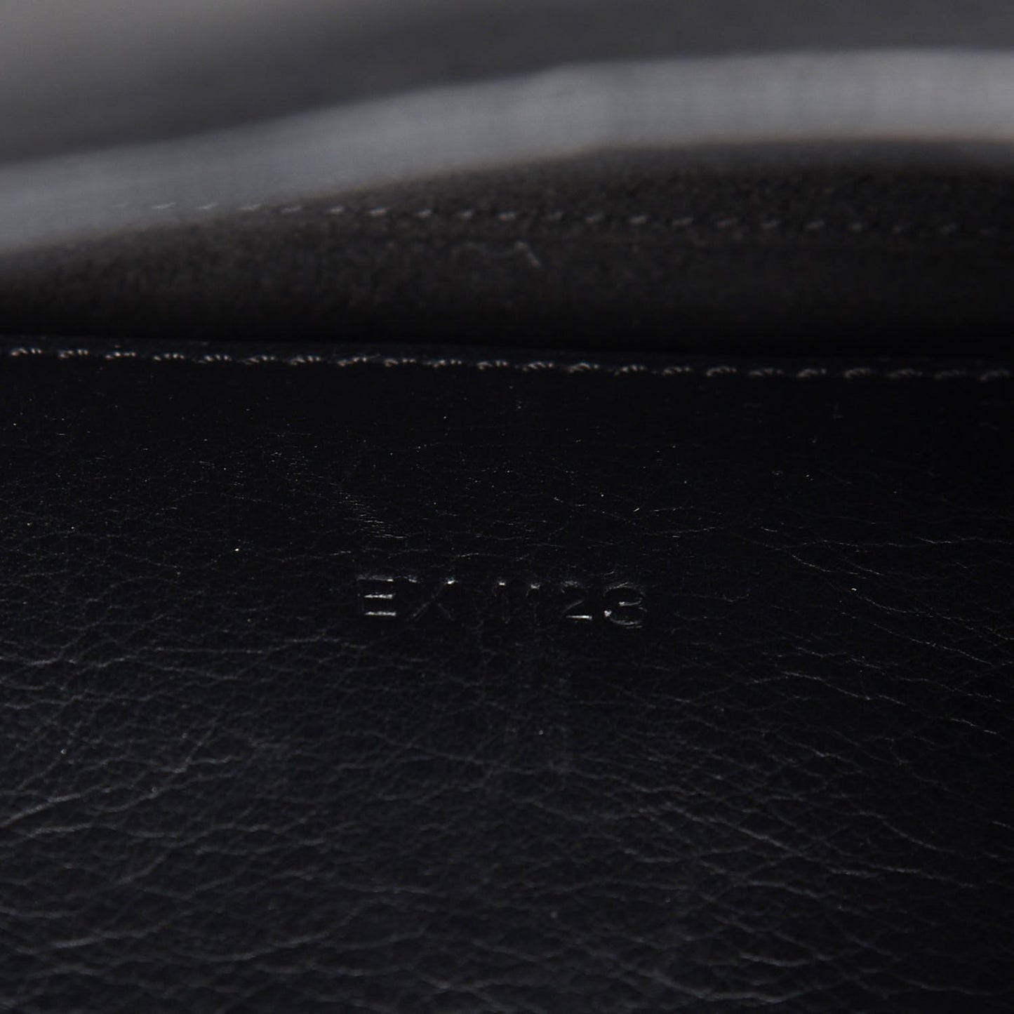 Calfskin Crocodile Embossed Small Obsedia Satchel Black