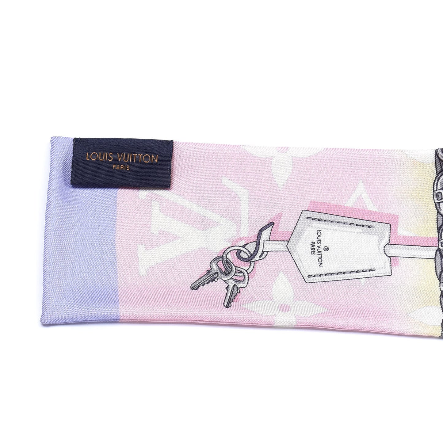 Silk Monogram Escale Confidential Bandeau Pink