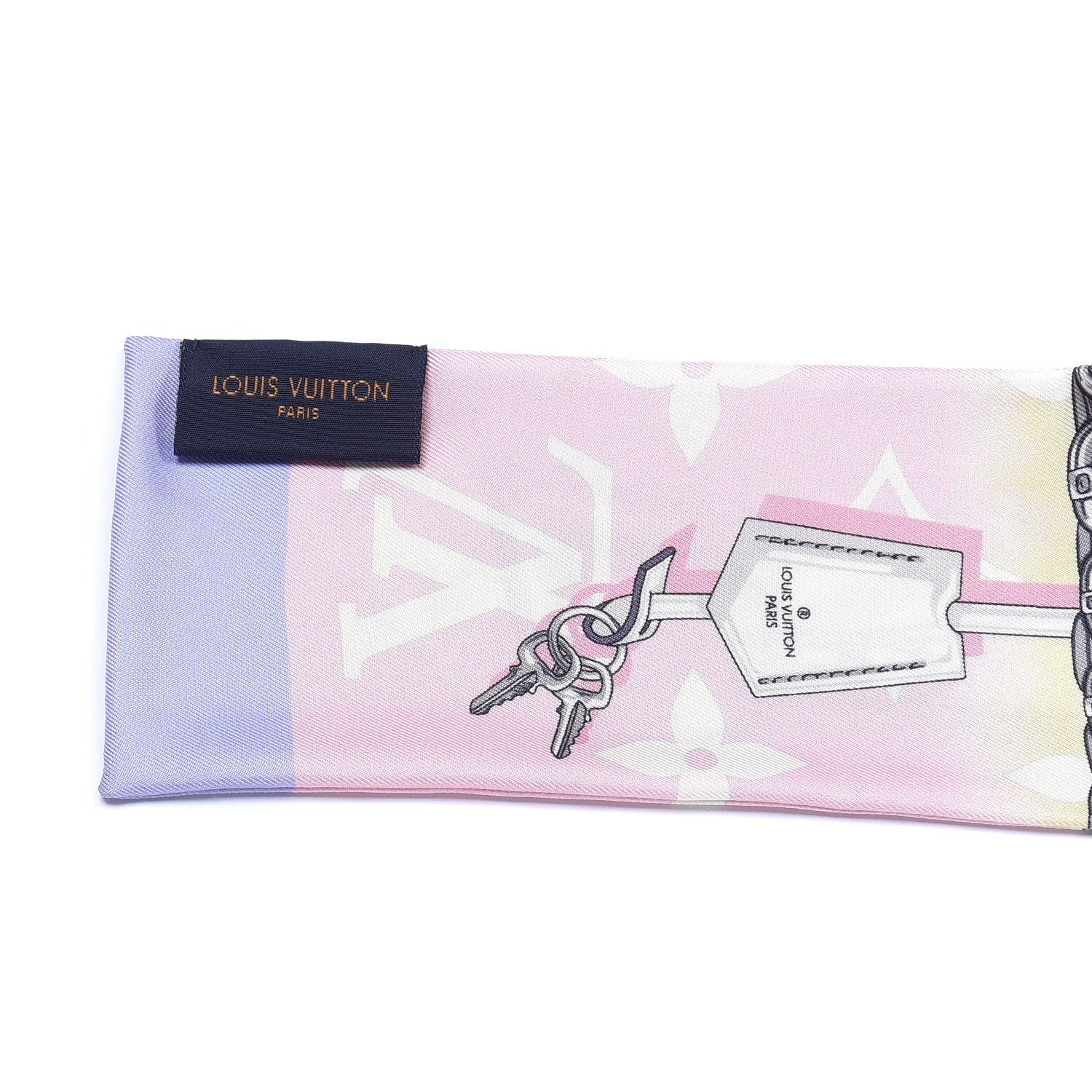 Louis Vuitton Silk Monogram Escale Confidential Bandeau Pink 3 of 3
