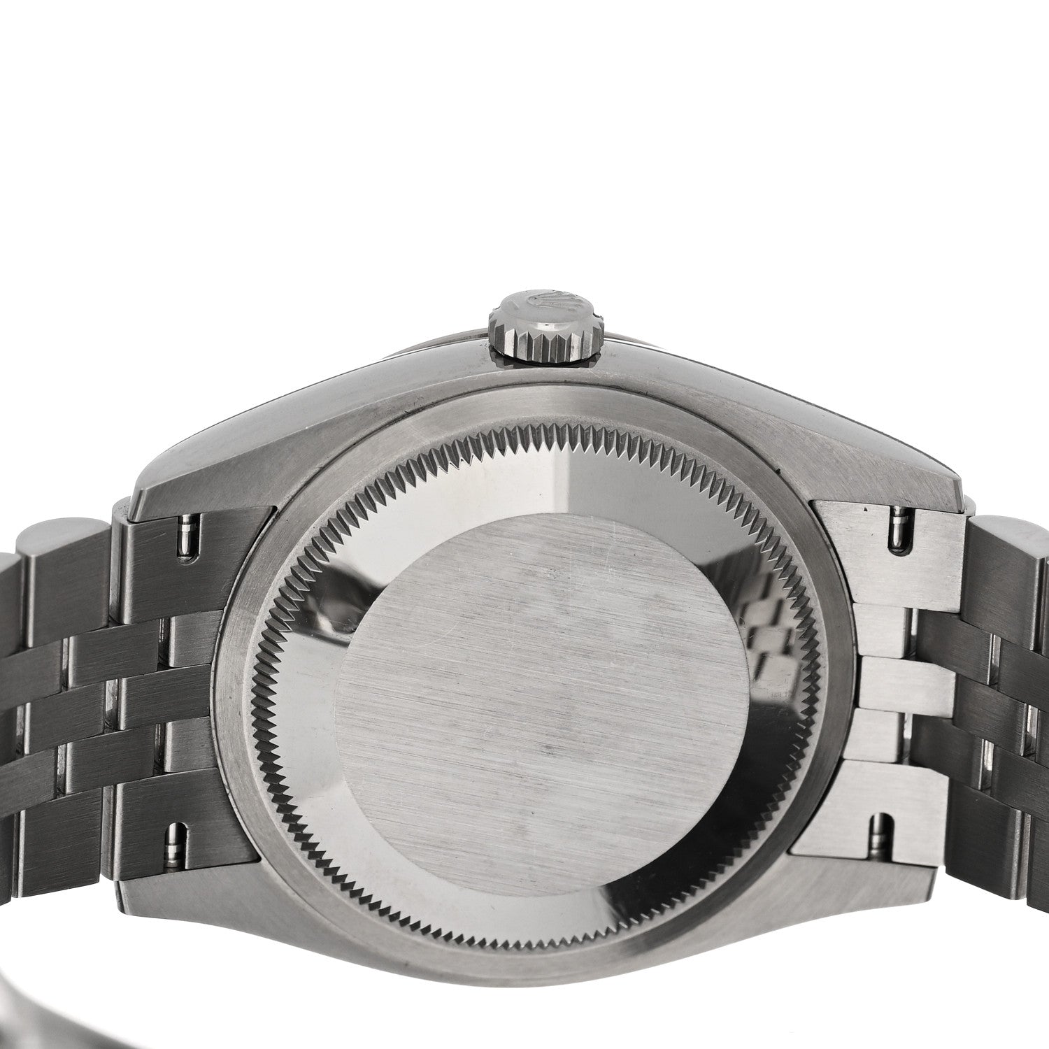 Rolex Stainless Steel 18K White Gold Diamond 36mm Oyster Perpetual Datejust Watch Green Palm 126234 4 of 5