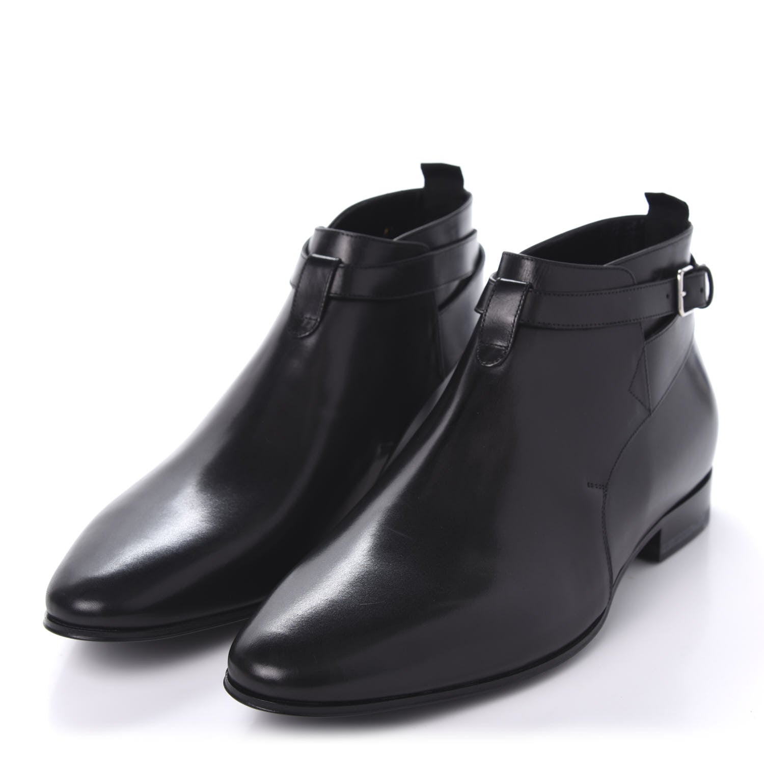 Saint Laurent Calfskin Mens Ankle Boots 41 Black 3 of 10