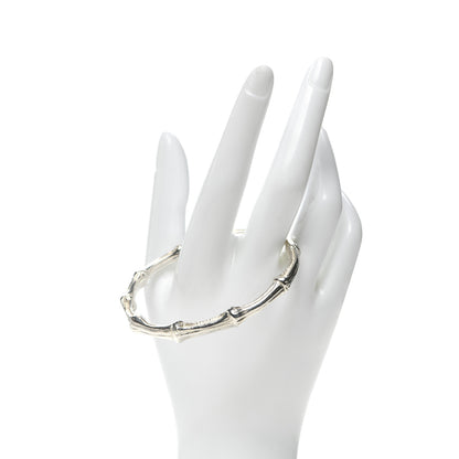 Tiffany Sterling Silver Nature Bamboo Bangle Bracelet 2 of 4