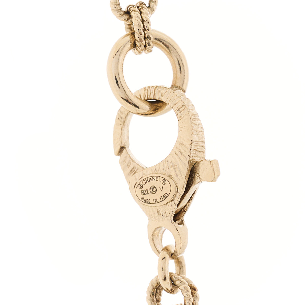 Chanel Pearl CC Long Necklace Light Gold 4 of 4