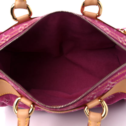 Louis Vuitton Monogram Denim Neo Speedy Fuchsia 5 of 11
