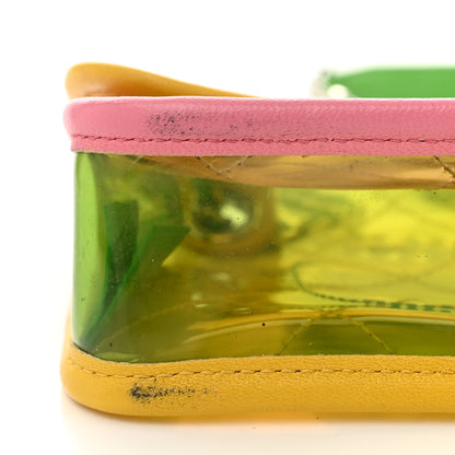 Chanel Lambskin PVC Quilted Mini Coco Splash Flap Yellow Green Pink 11 of 11