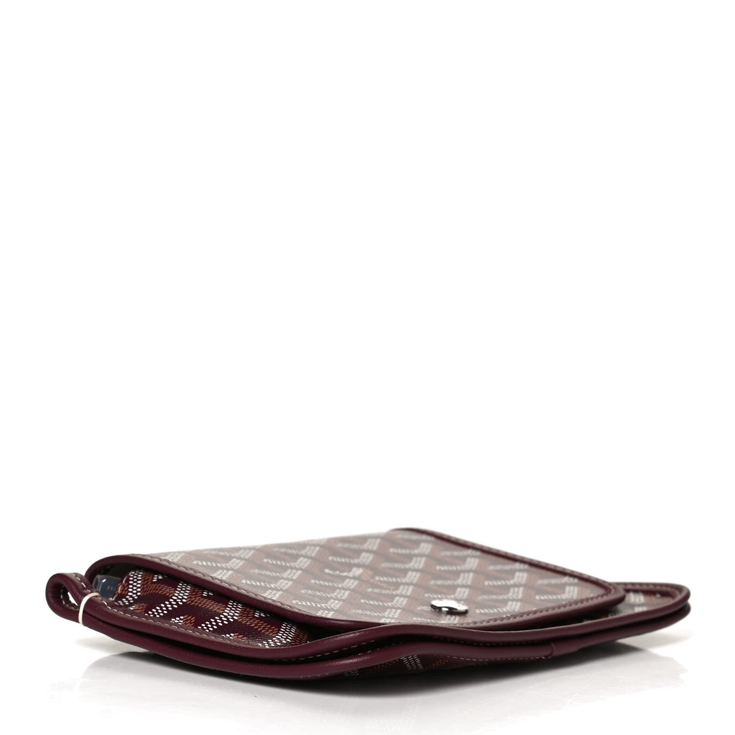 Goyard Goyardine Plumet Wallet Clutch Burgundy 3 of 11