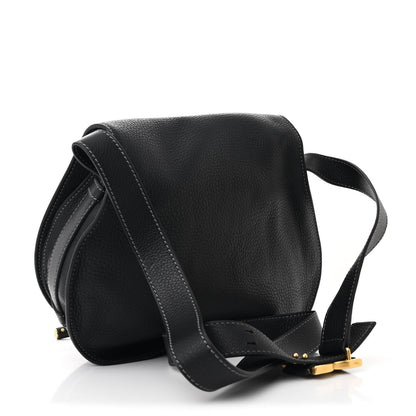 Chloe Calfskin Medium Marcie Round Crossbody Bag Black 3 of 13