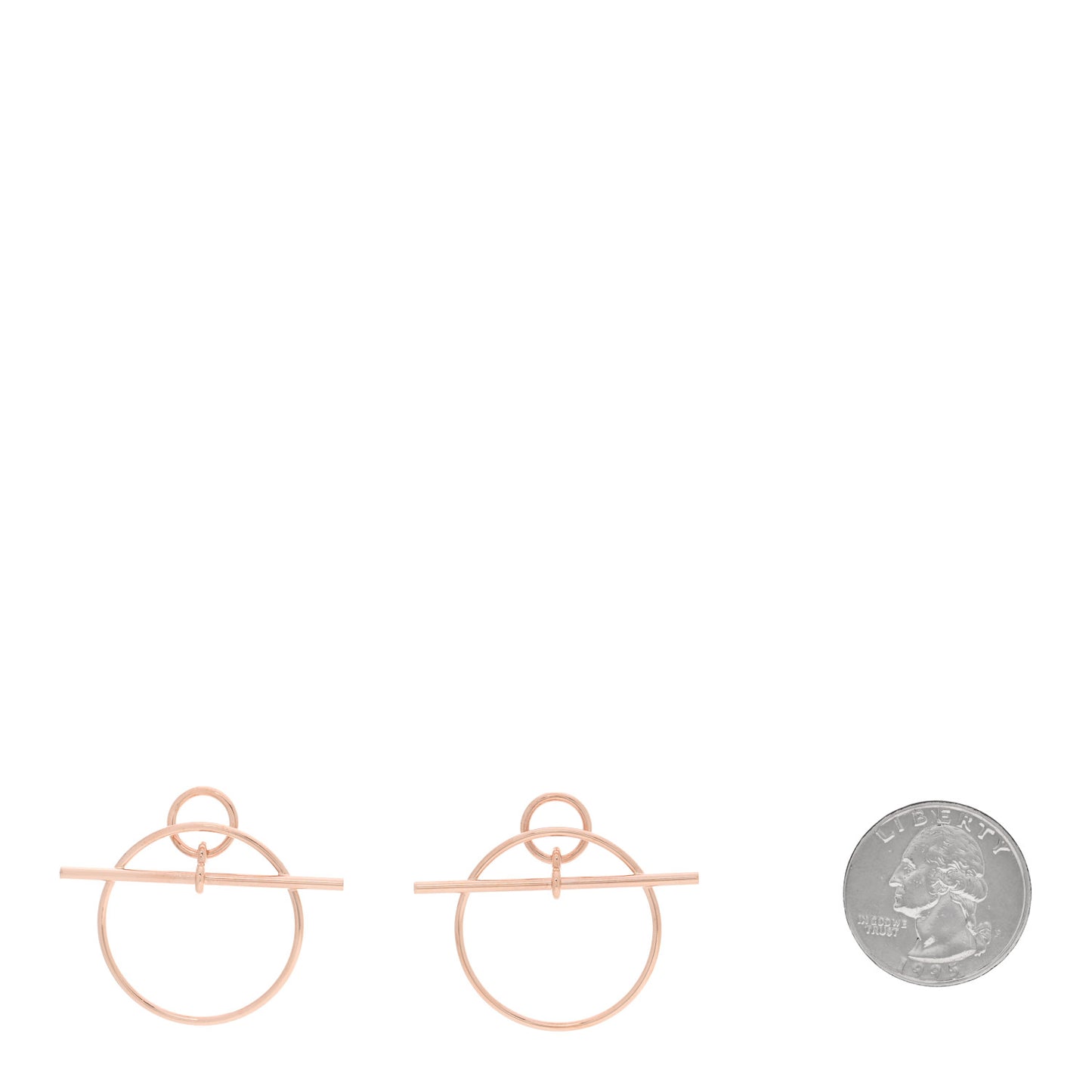 18K Rose Gold PM Loop Earrings