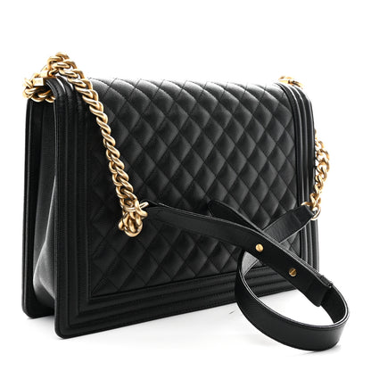 Chanel Caviar Quilted Large Boy Flap Black 3 of 10