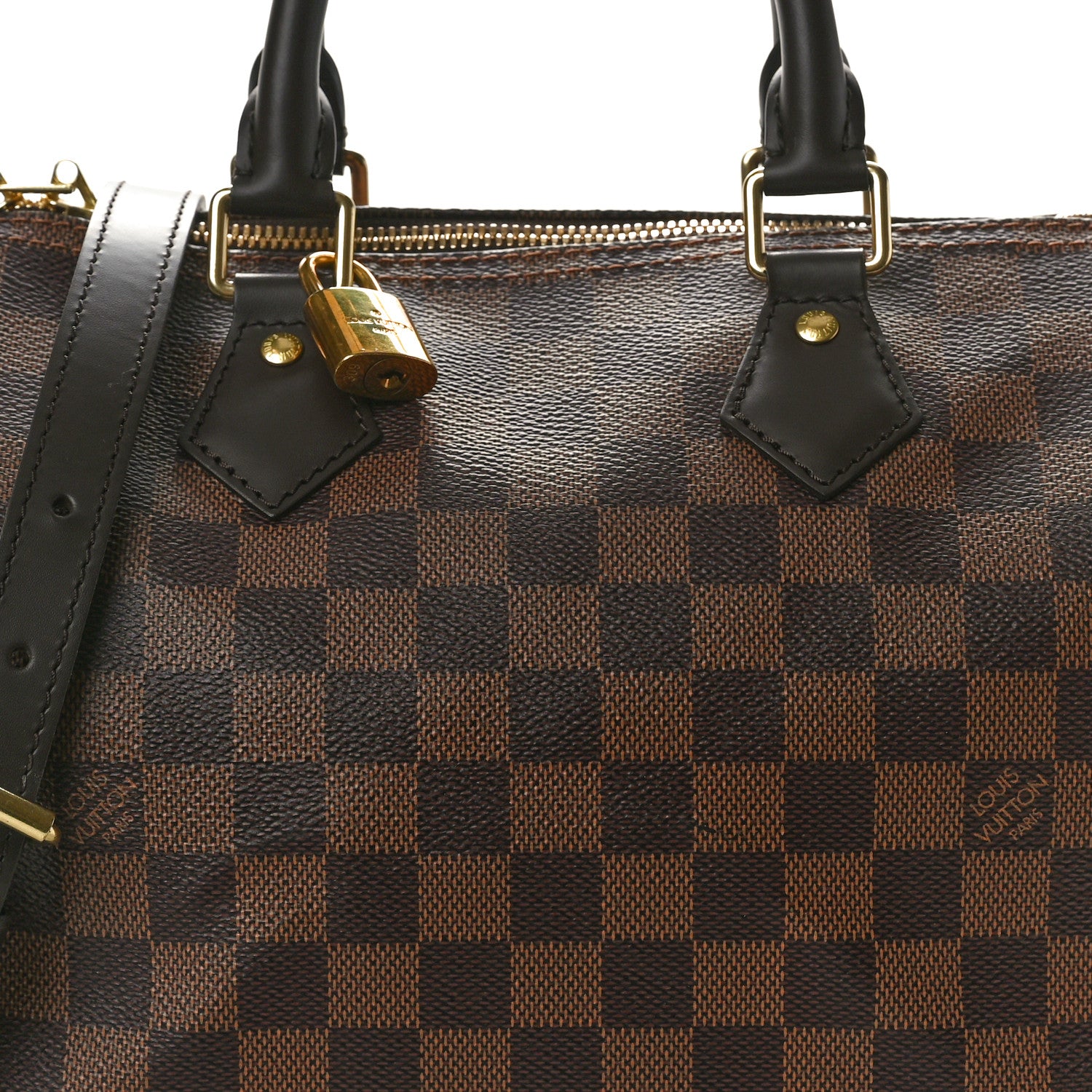 Louis Vuitton Damier Ebene Speedy Bandouliere 25 7 of 9