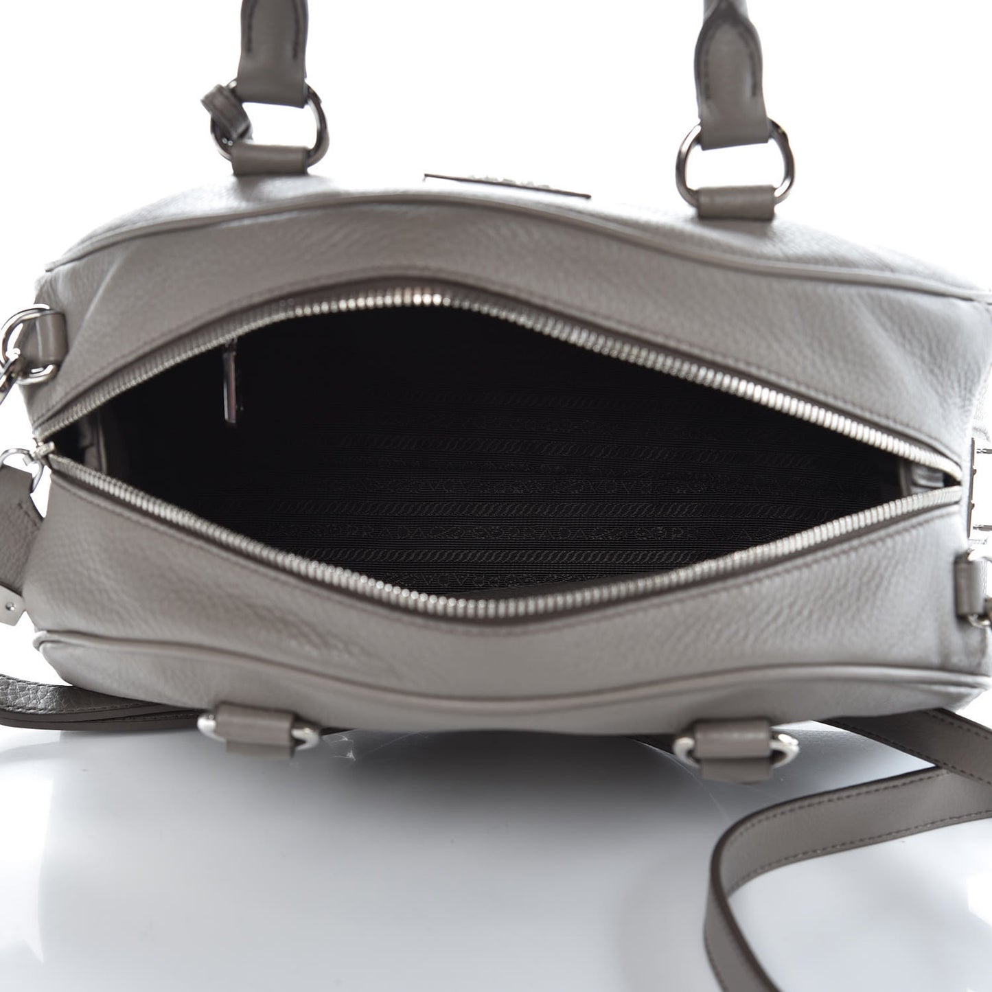 Vitello Daino Bowling Bag Argilla