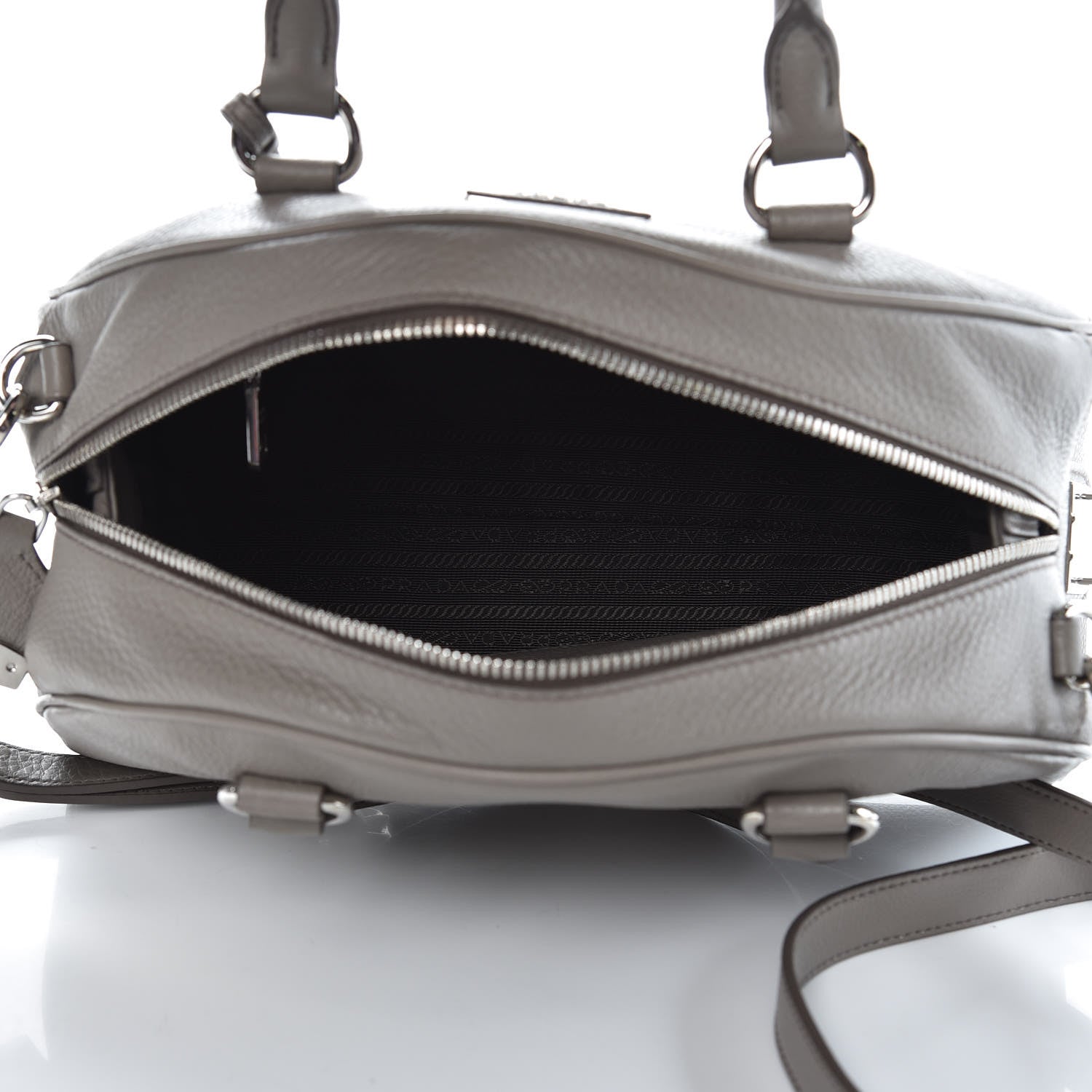 Prada Vitello Daino Bowling Bag Argilla 5 of 12