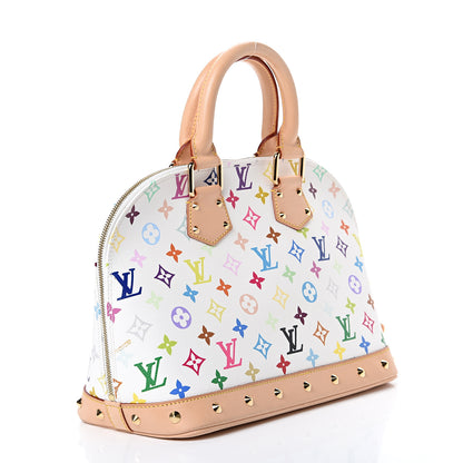 Louis Vuitton Monogram Multicolor Alma White 2 of 12