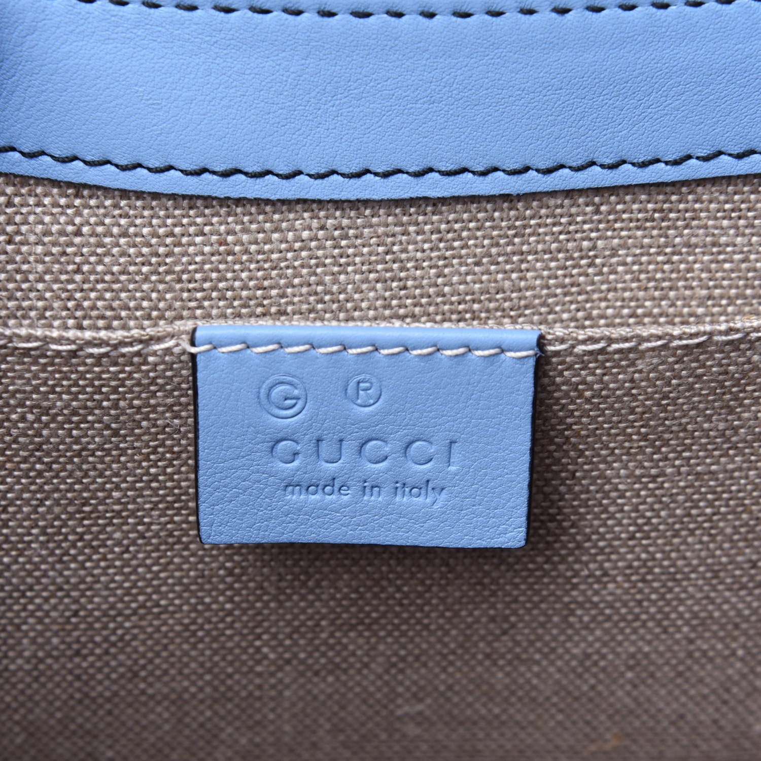 Gucci Microguccissima Medium Emily Chain Shoulder Bag Mineral Blue 9 of 11