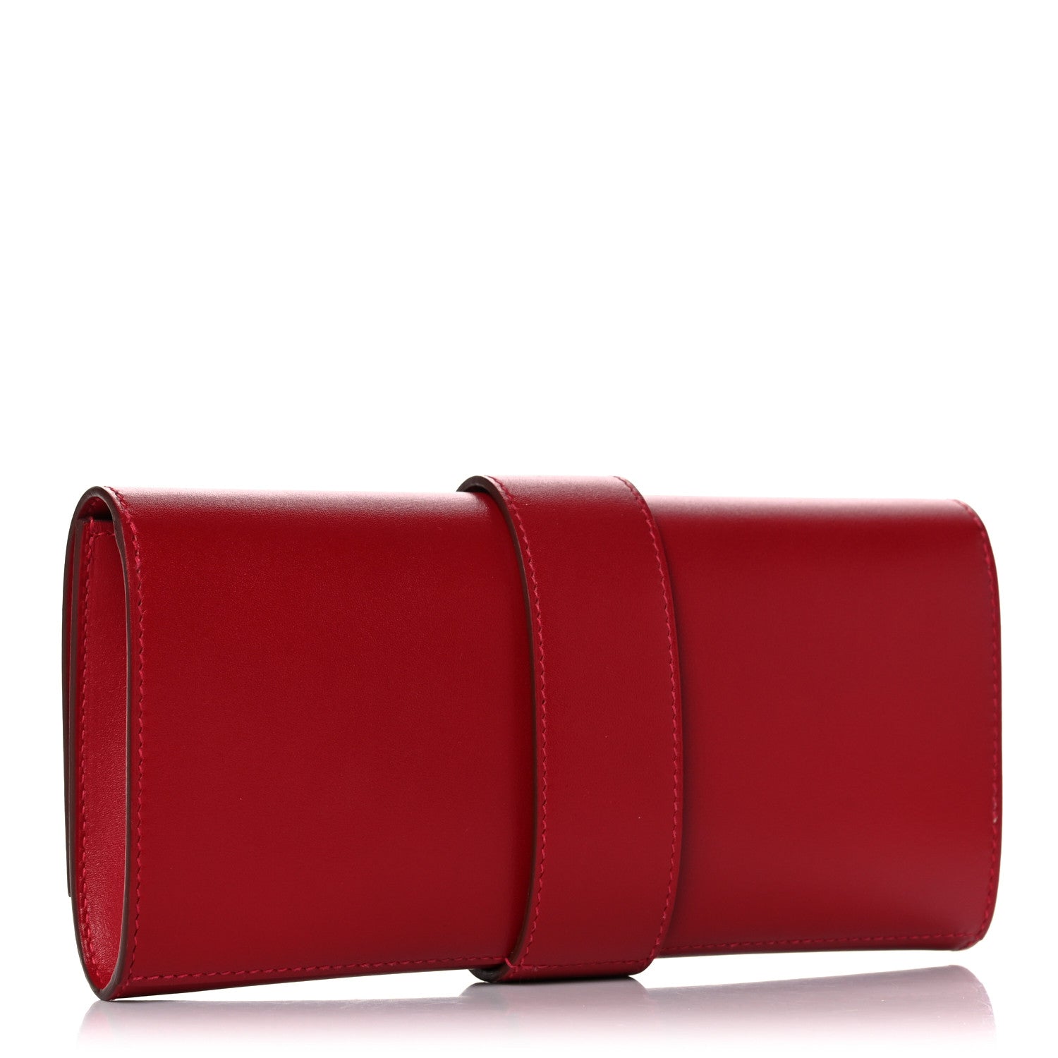 Hermes Tadelakt Medor 23 Clutch Rouge Vif 3 of 13