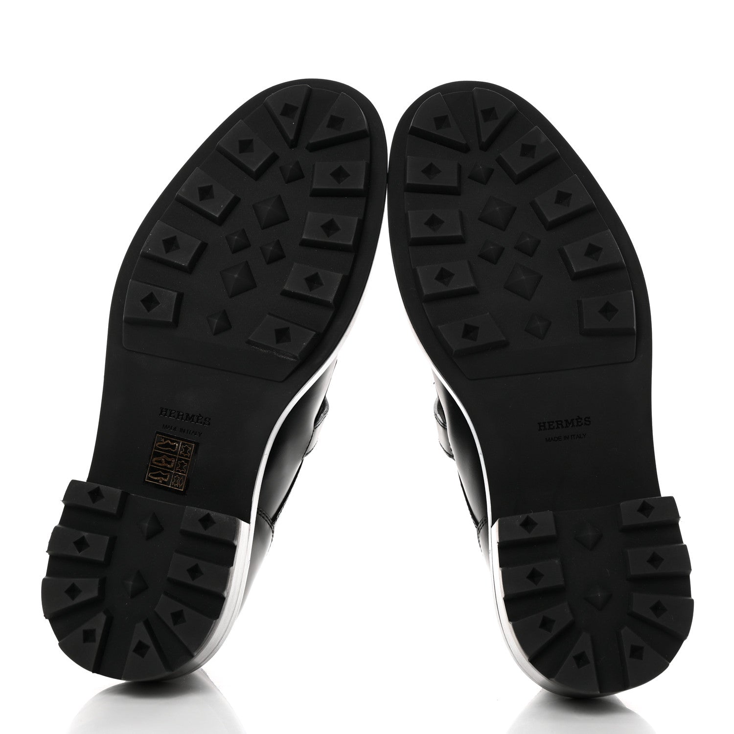 Hermes Glossed Calfskin First Oxford 38.5 Black 5 of 9