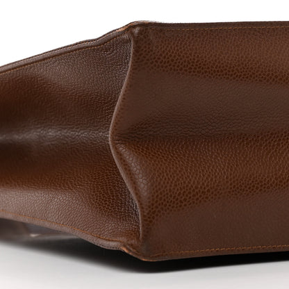 Chanel Caviar CC Tote Brown 10 of 15