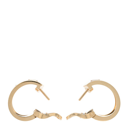 Cartier 18K Yellow Gold 5.5mm LOVE French Clip Hoop Earrings 3 of 5