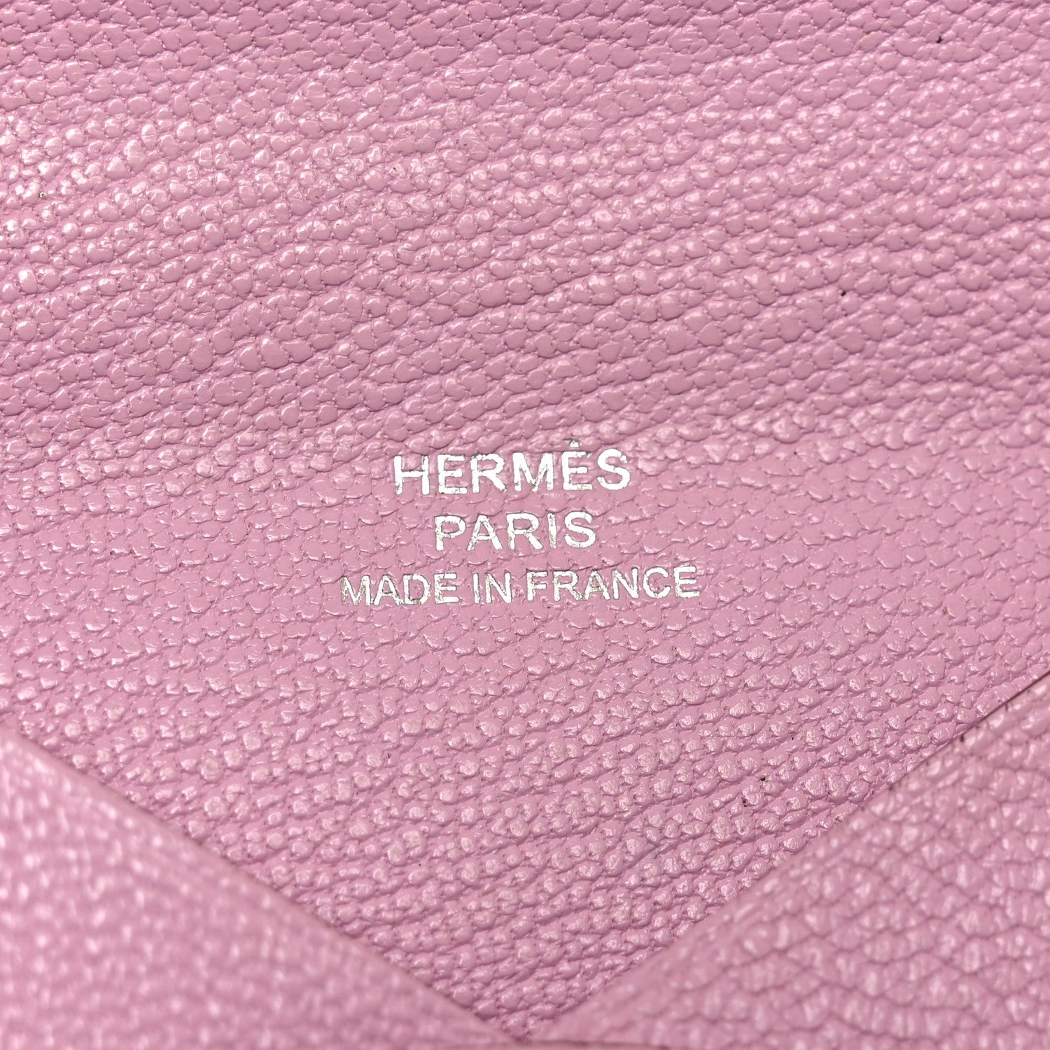 Hermes Chevre Mysore Calvi Card Case Mauve Sylvestre 6 of 9
