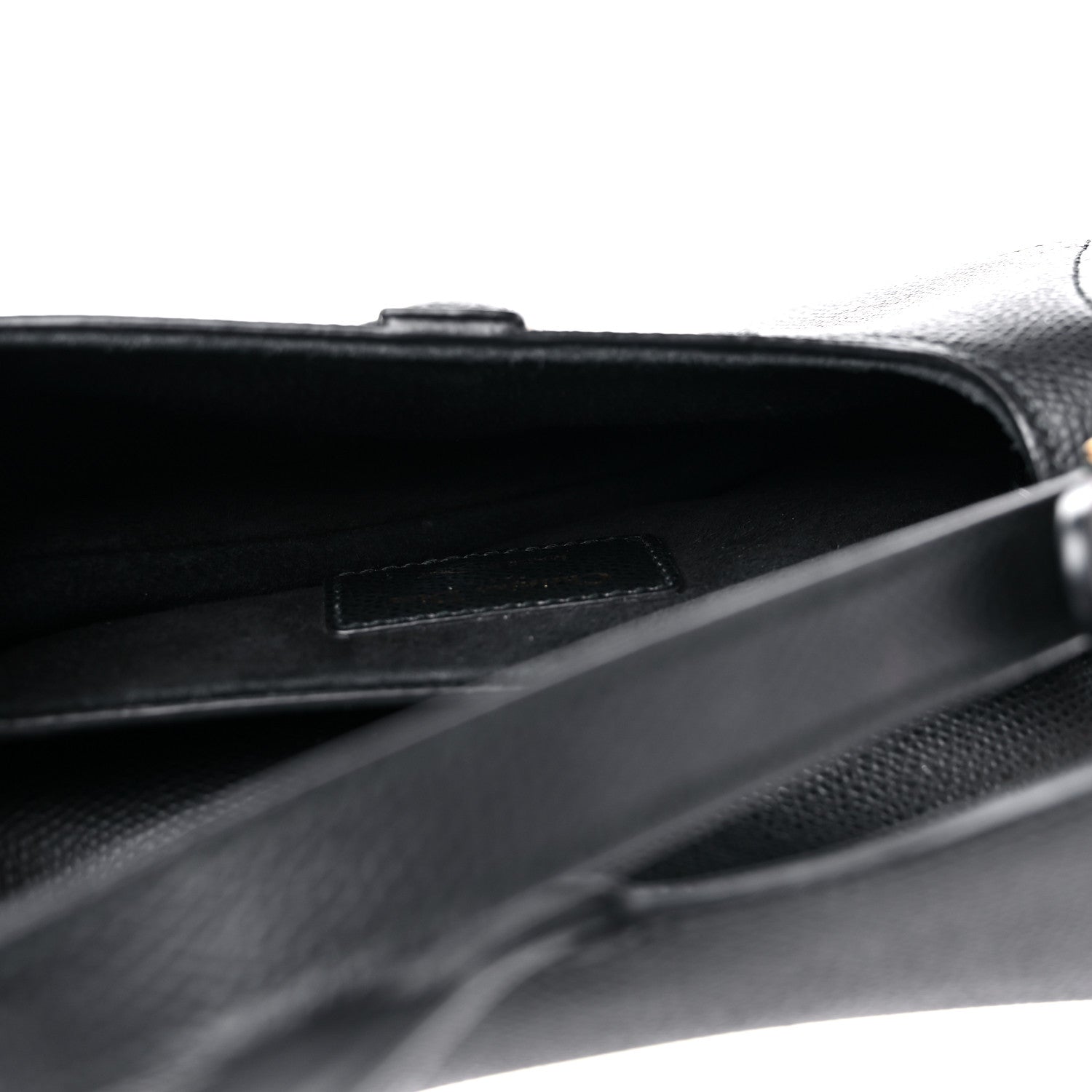 Christian Dior Grained Calfskin Mini Saddle Bag Black 5 of 10