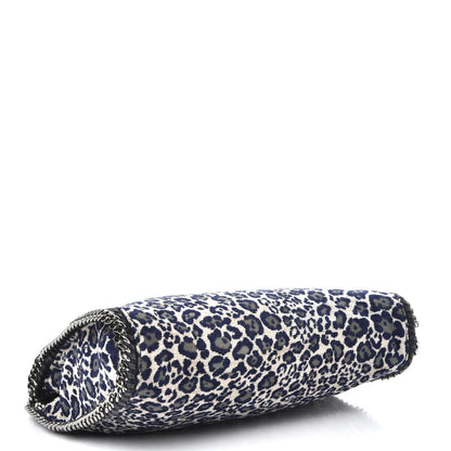 Stella McCartney Cotton Canvas Leopard Small Falabella Fold Over Tote Grey 4 of 7