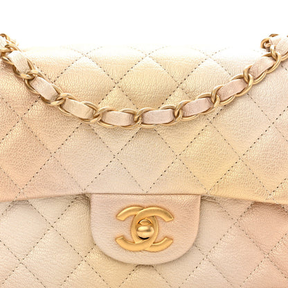 Chanel Metallic Goatskin Quilted Mini Rectangular Flap Gold 8 of 10