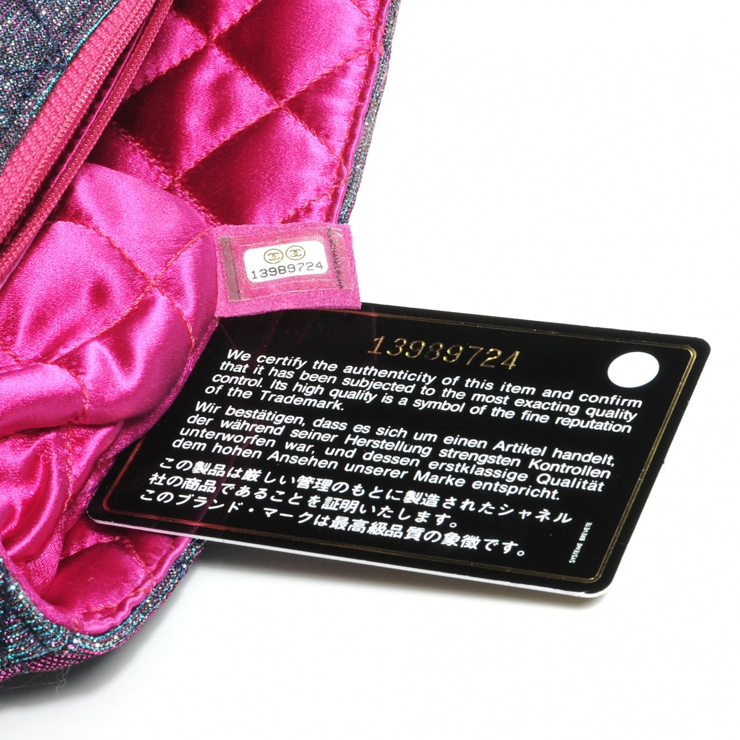 Iridescent Glitter Fabric Jumbo Single Flap Multicolor