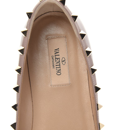 Valentino Garavani Patent Rockstud Ballerina Flats 40 Poudre 6 of 10