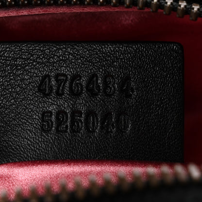 Gucci Velvet Matelasse GG Marmont Belt Bag 85 34 Black 7 of 9